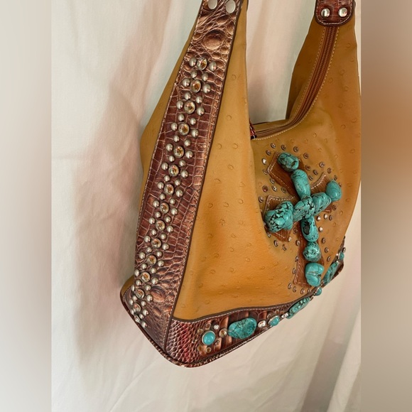 Faux Leather Rock Cross shoulder bag - Picture 3 of 8